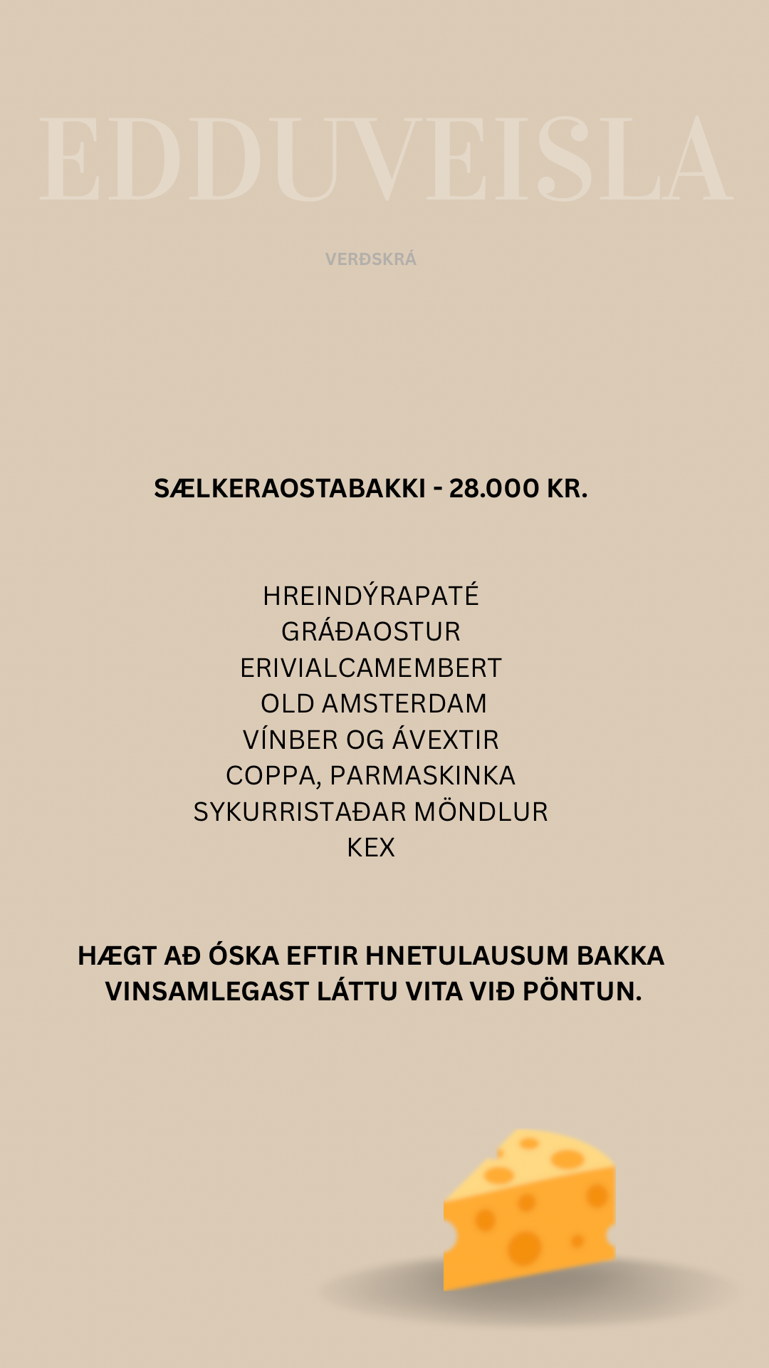 Sælkerabakki