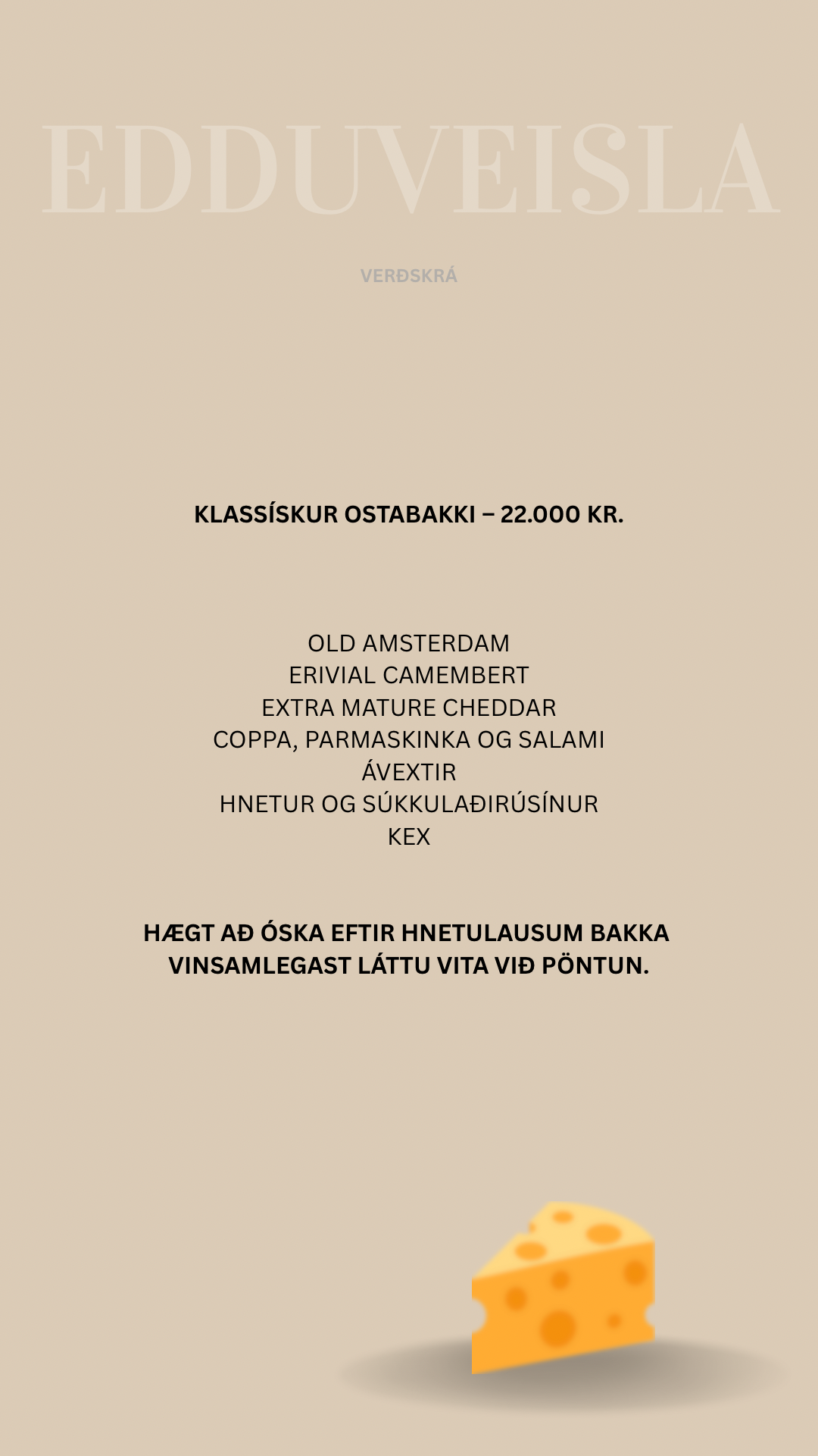 Klassískur Ostabakki