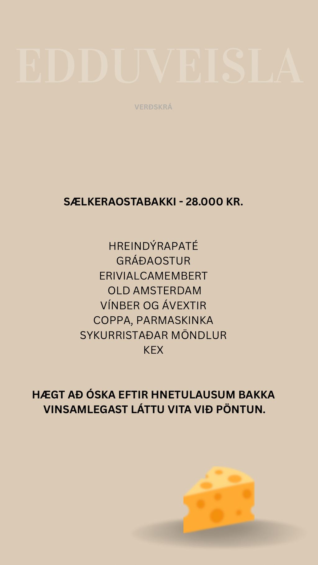 Sælkerabakki