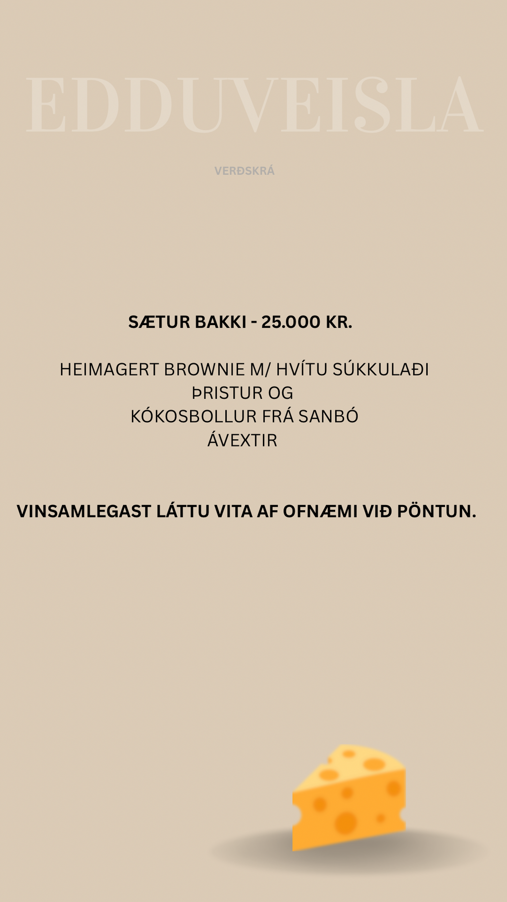 Sætur bakki